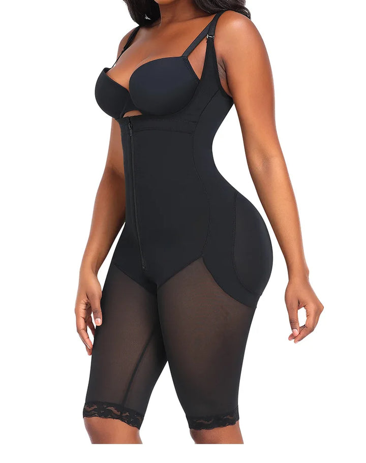 Fajas High Compression Shapewear Bodysuit for Women – Tummy Control & Thigh Slimming