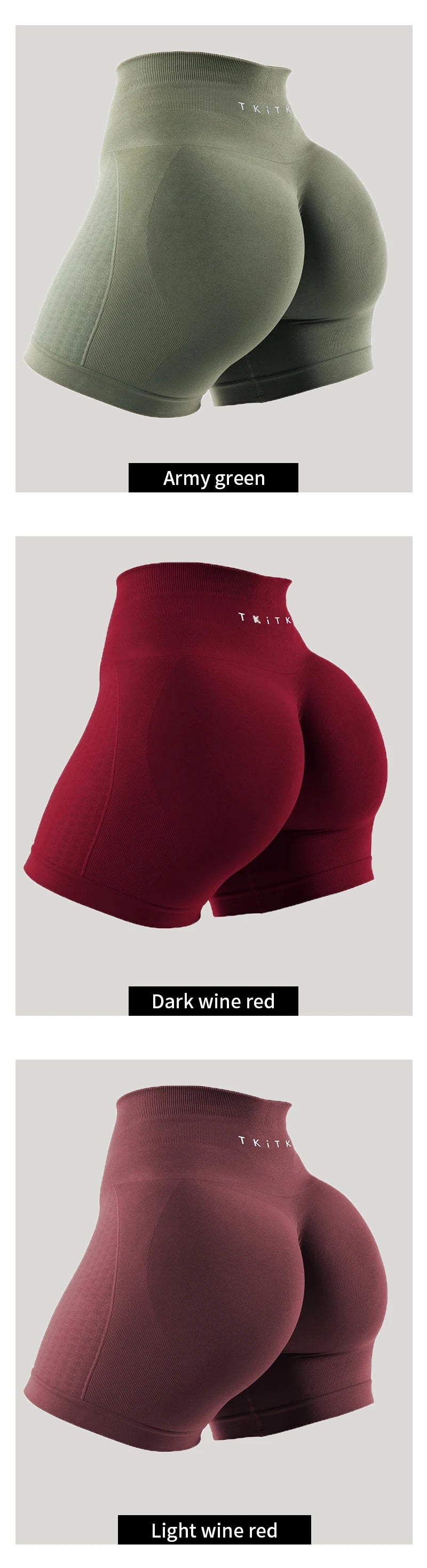 2-Piece TKITK Amplify Contour Seamless Workout Shorts – Women’s Soft Biker & Yoga Set