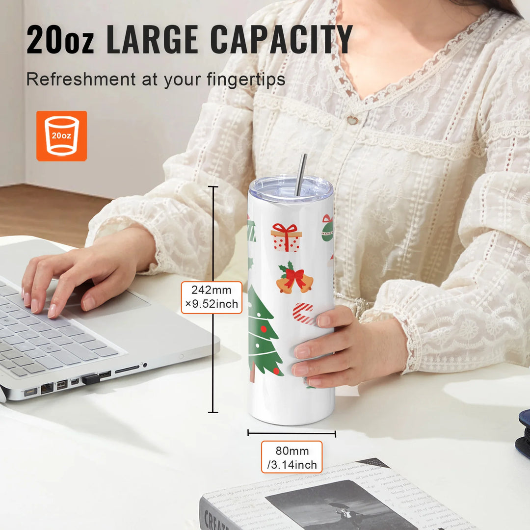 EmpowerMug™ DIY Sublimation Tumbler Set – 20oz Stainless Steel (8–50 pcs)