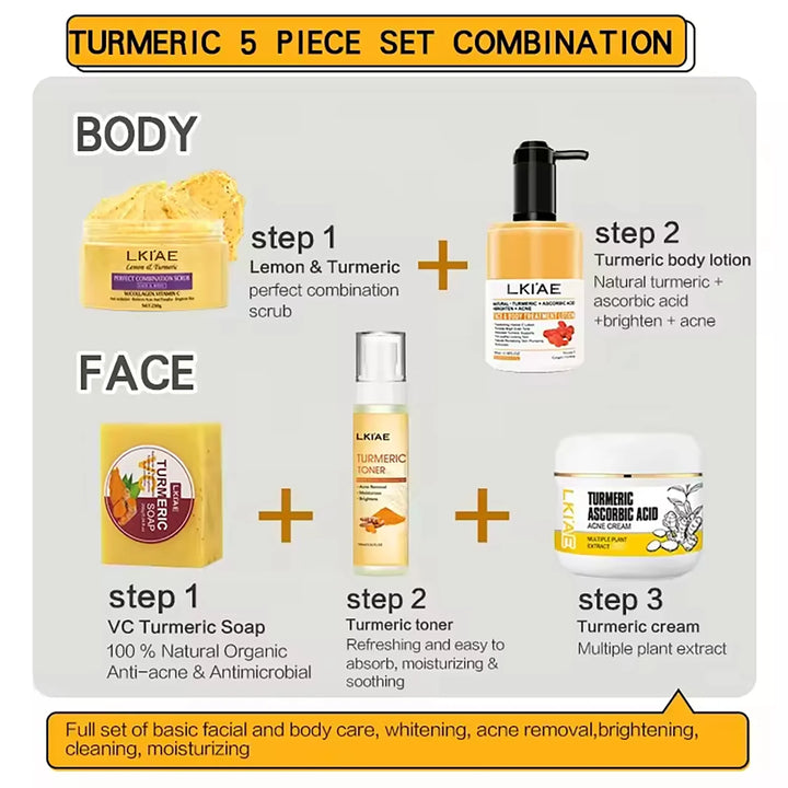 Radiance Revival Turmeric Skincare Set – Brighten, Hydrate & Even Tone