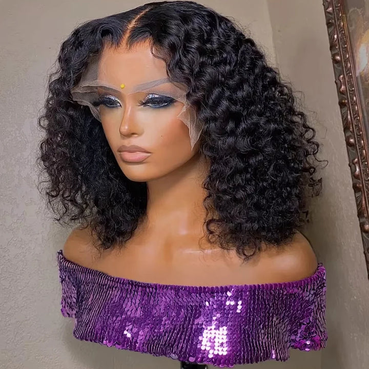 Empower Curls HD Lace Wig – 250% Density Brazilian Bob (Short, Deep Wave)