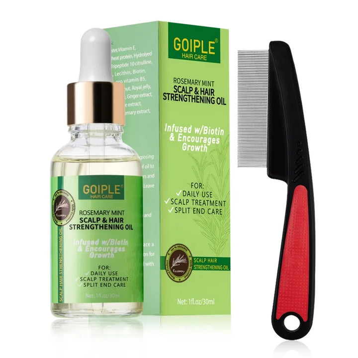Goiple Rosemary Mint Hair Growth Serum – Essential Oil Treatment for Dry, Damaged & Thinning Hair