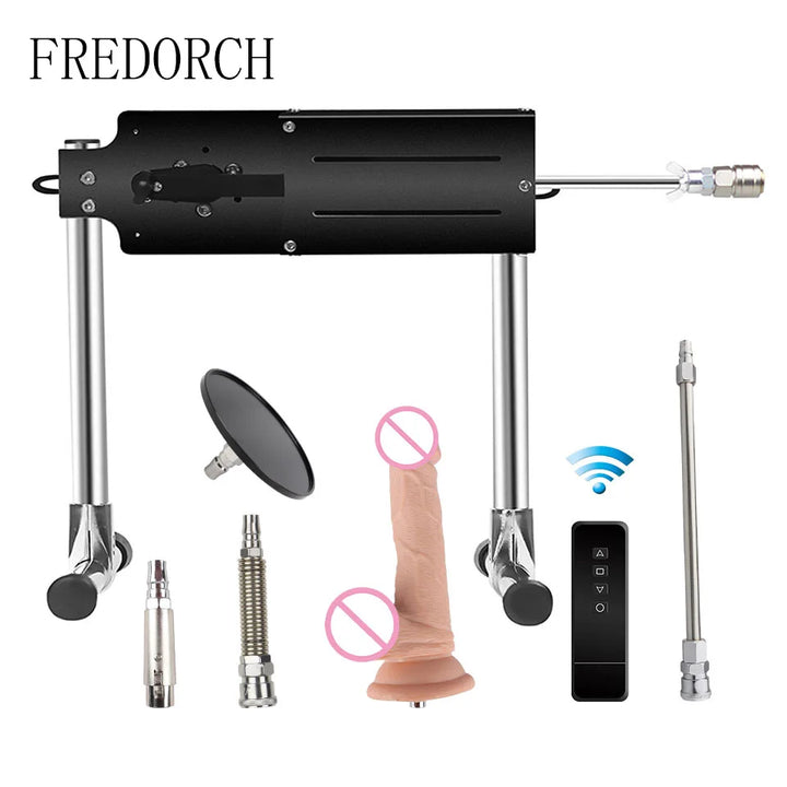 FREDORCH Remote Control Sex Machine F22 – Telescopic Thrusting Machine with Dildo & Suction Cup, Adjustable Speed & Angle for Couples and Solo Play
