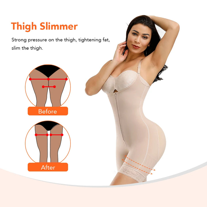 Colombian Waist Trainer Body Shaper – Postpartum Slimming & Butt Lifting Girdle