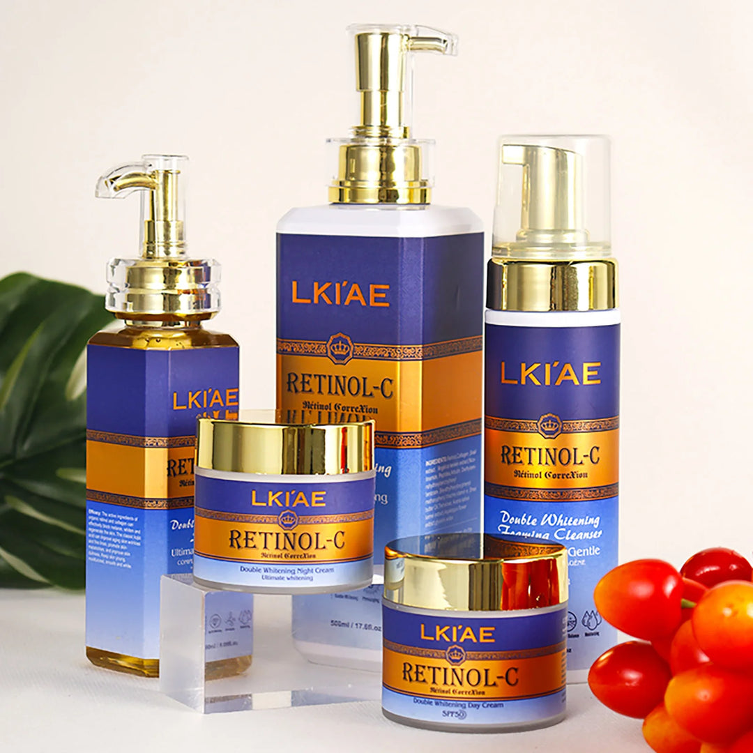 EmpowerEase Retinol-C Radiance Renewal Skincare Set – Brighten, Hydrate & Restore