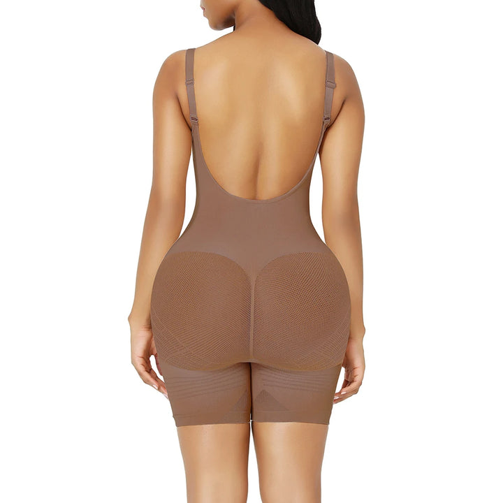EmpowerEase Seamless Low-Back Full Body Shaper – Butt Lifter & Tummy Control Bodysuit