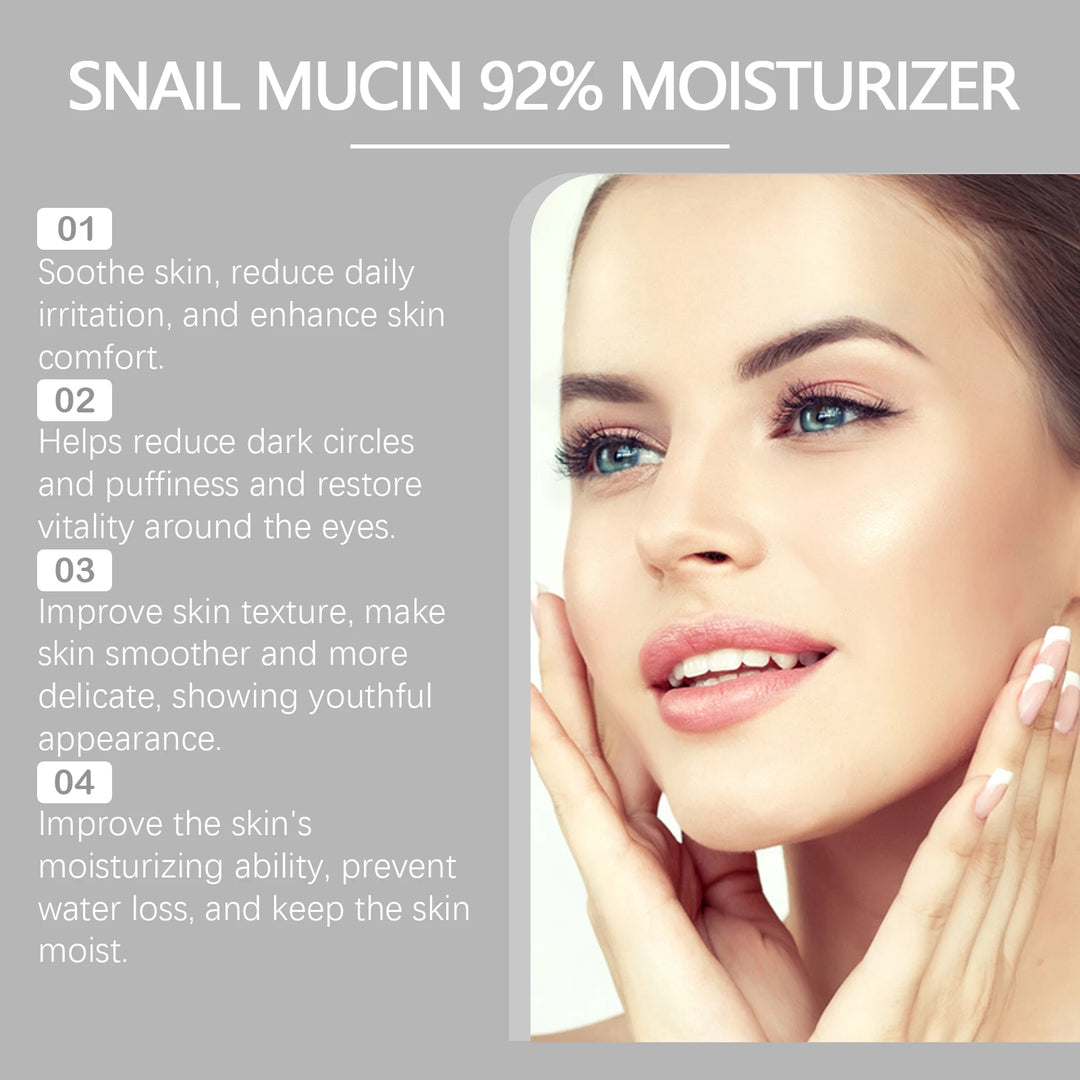 Snail Mucin 92% Repair Gel Cream – Hydrate, Soothe & Rejuvenate