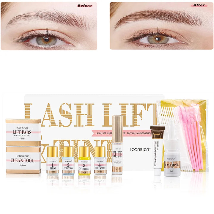 LuxeLash & Brow Tint + Lift Kit – Long-Lasting Curl & Color Enhancer (25–35 Days)