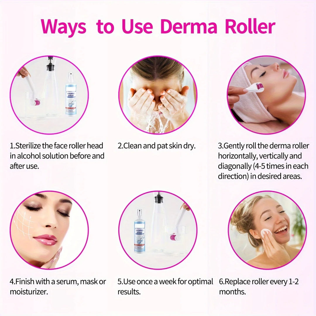 RenewGlow 6-in-1 Derma Roller System