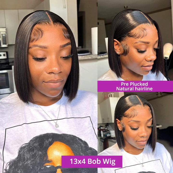 Empower Luxe HD Lace Wig – Glueless Bone Straight Bob in 250% Density Human Hair