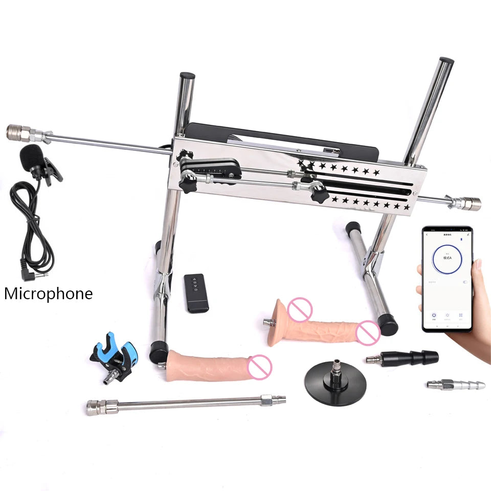 ROUGH BEAST 120W Smart Thrusting Sex Machine – APP-Controlled Pleasure Device with Vac-U-Lock Attachments & Multi-Speed Power Play