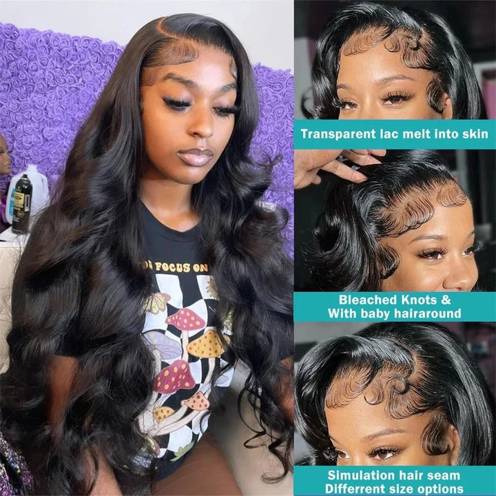 Empower Length 36" Body Wave HD Lace Wig – Brazilian Human Hair, 180% Density