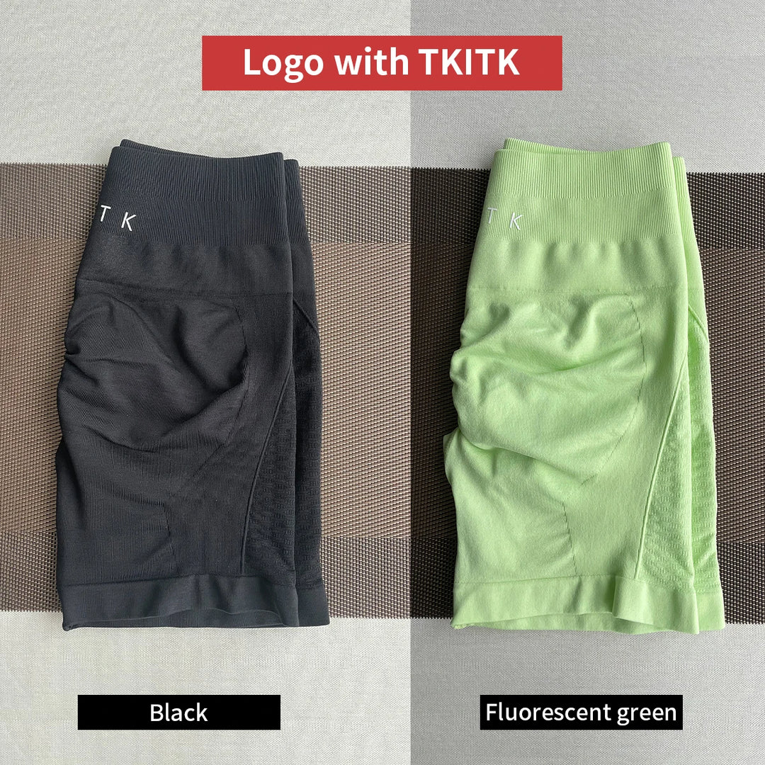 2-Piece TKITK Amplify Contour Seamless Workout Shorts – Women’s Soft Biker & Yoga Set