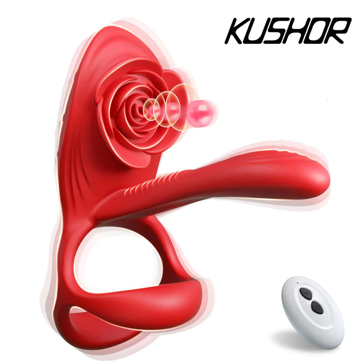Vibrating Cock Ring Penis Sleeve Vibrator G spot Clitoral Stimulator