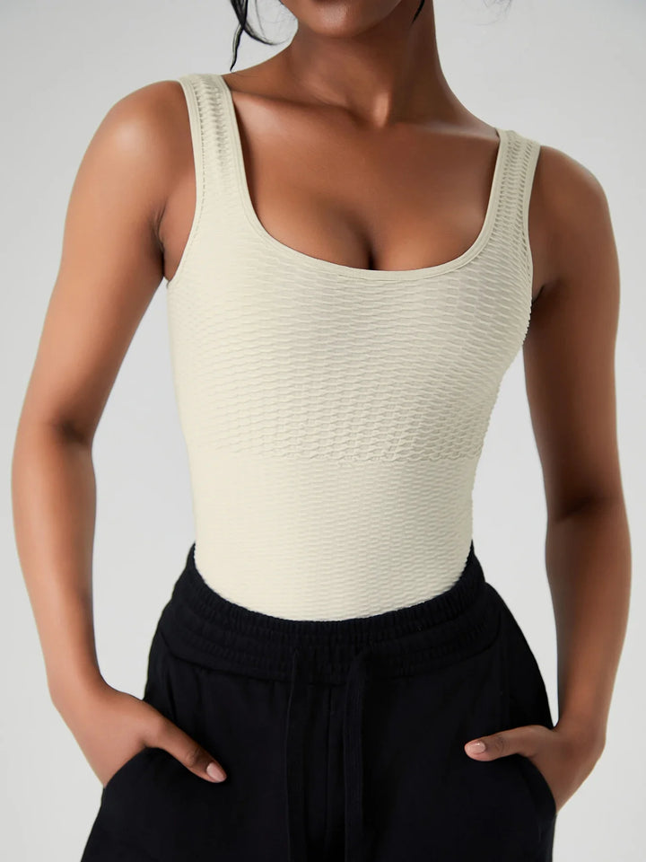 Women's Seamless Sleeveless Yoga Jumpsuit – One-Piece Push-Up Gym Bodysuit Workout Fitness Tracksuit