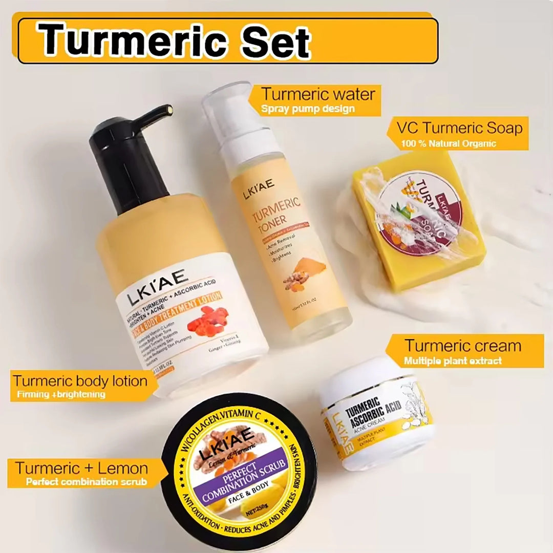Radiance Revival Turmeric Skincare Set – Brighten, Hydrate & Even Tone