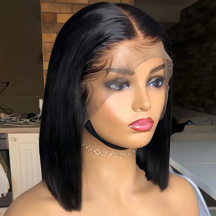 Power Precision Bob – 13x4 Lace Front Straight Human Hair Wig