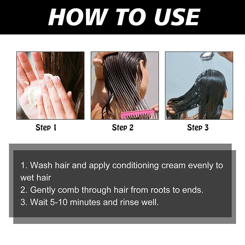 5-Second Keratin Hair Repair Mask – Deep Nourishment for Dry, Frizzy, Damaged Hair