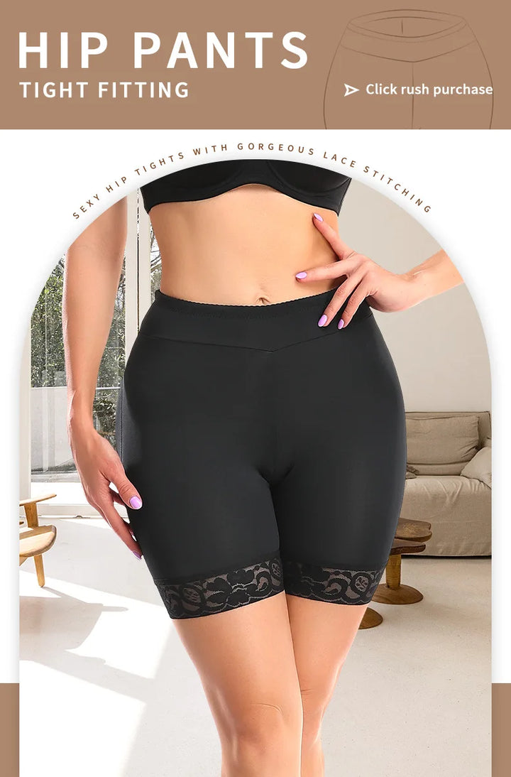 Women’s Butt Lifter Padded Lace Shapewear – Seamless Booty Enhancer Shorts