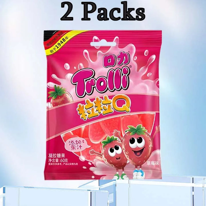 Trolli Gummi Shape Candy – Assorted Flavors, Fun Shapes (2 Packs)