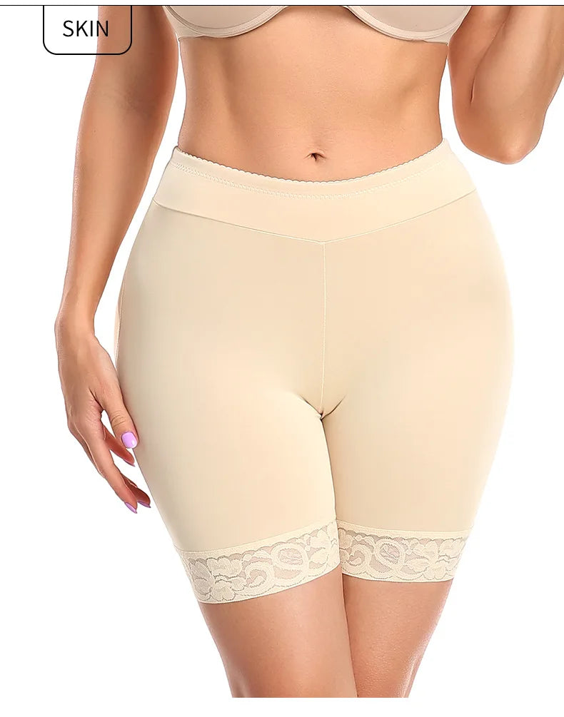 Women’s Butt Lifter Padded Lace Shapewear – Seamless Booty Enhancer Shorts