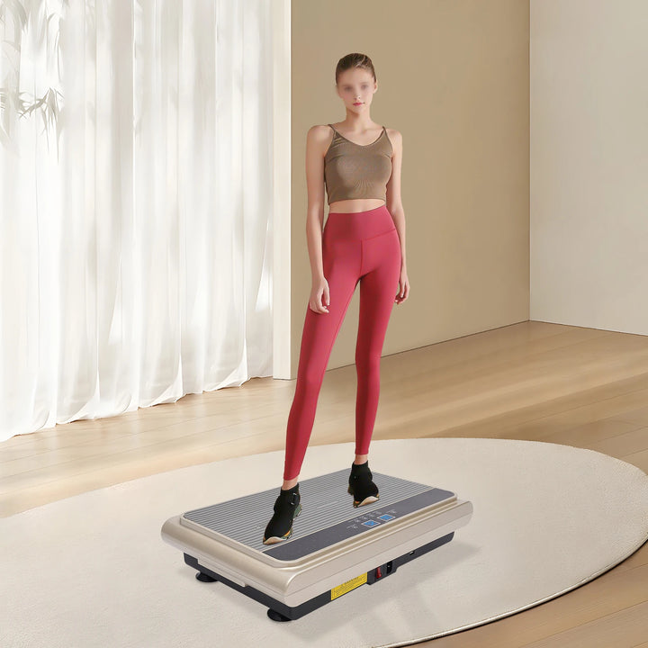 EmpowerVibe Balance+ Vibration Plate with LCD, Bluetooth & Resistance Bands