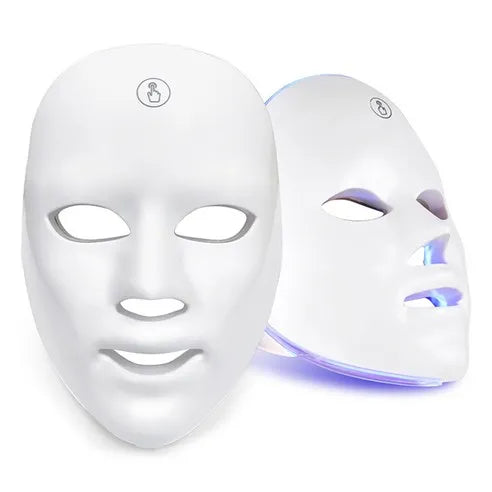 LED Skin Beauty Device – USB Rechargeable Facial Massager & Light Therapy Mask