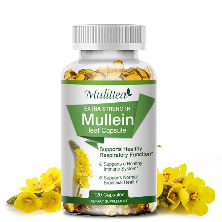 EmpowerEase Mullein Leaf Lung Cleanse Capsules – Natural Respiratory Support, 1000mg