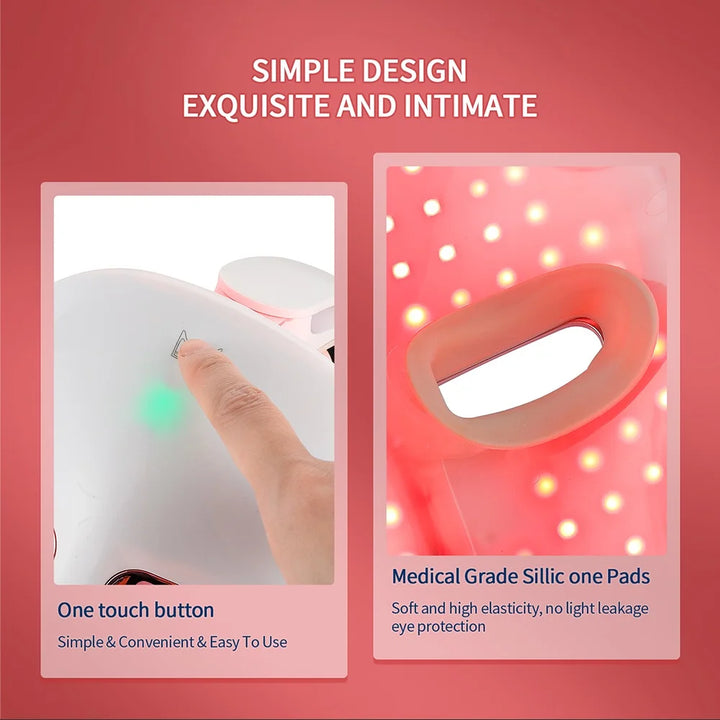 RadianceRenew 7-Color LED Face Mask – Wireless Skin Rejuvenation & Anti-Aging Therapy