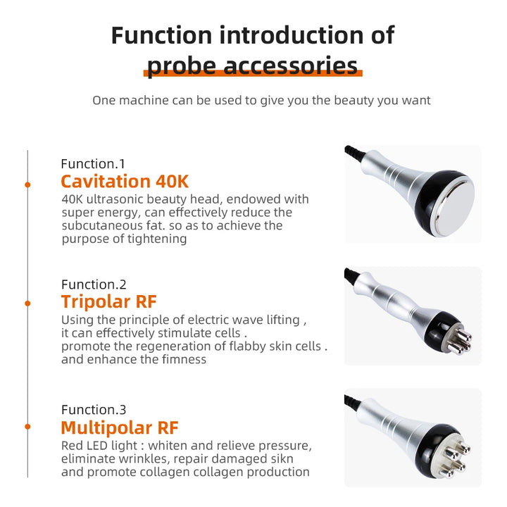 Missqueeny 3-in-1 Cavitation & Skin Rejuvenation Machine