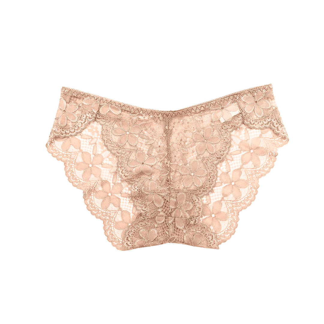 Sexy Lace Breathable Panties – Soft Transparent Mid-Rise Briefs for Women