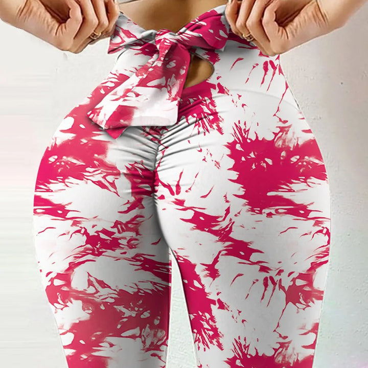 Seamless Tie Dye High-Waist Leggings for Women – Push-Up, Butt-Lifting, Fitness Gym Yoga Pants