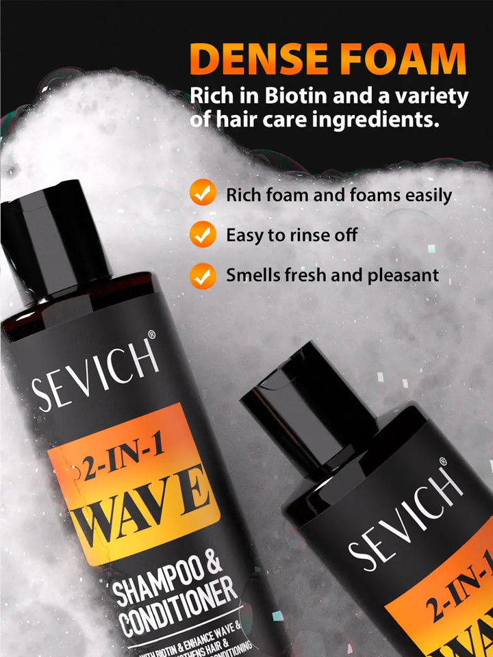 Biotin WaveControl Pomade – Strong Hold 360° Styling Cream for Men with Brush