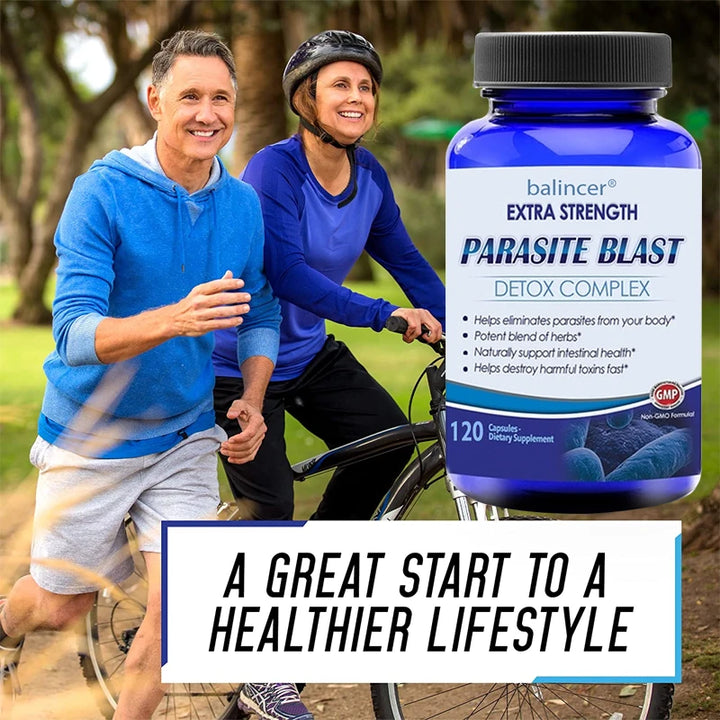 Parasite Cleanse & Gut Harmony Capsules with Natural Plant Extracts – 120 Count