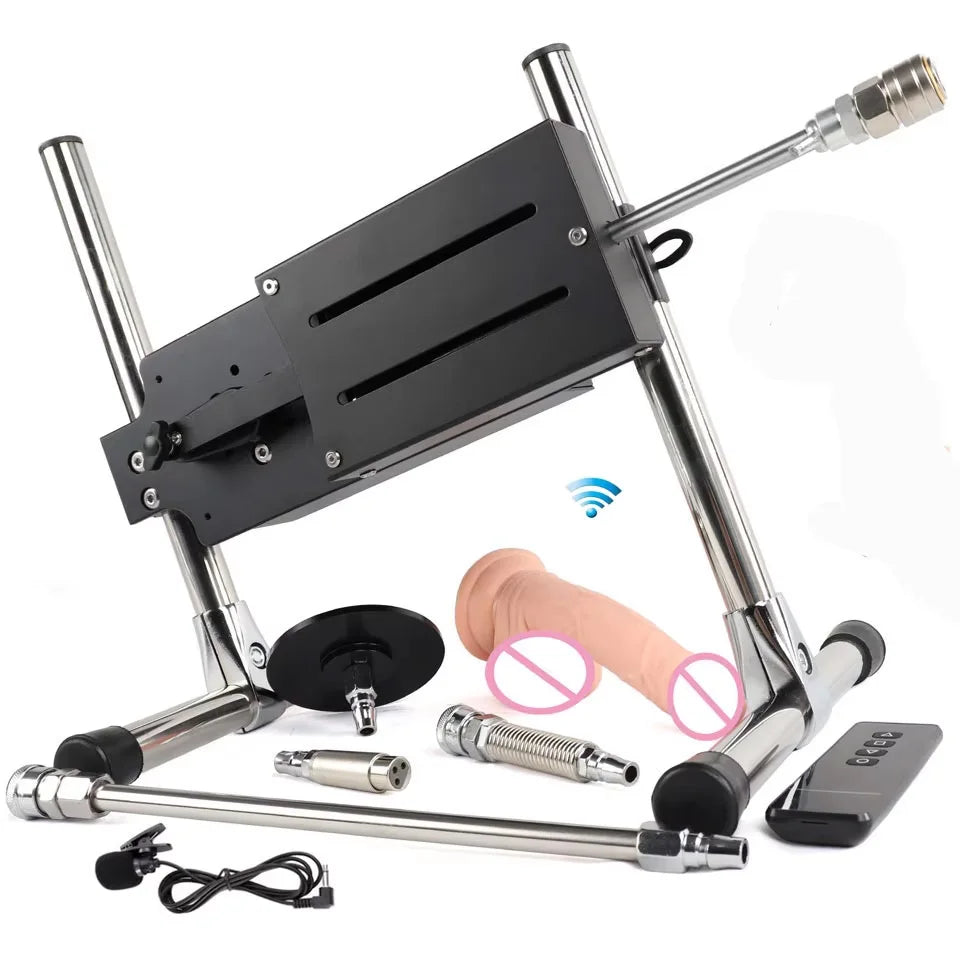 FREDORCH Remote Control Sex Machine F22 – Telescopic Thrusting Machine with Dildo & Suction Cup, Adjustable Speed & Angle for Couples and Solo Play