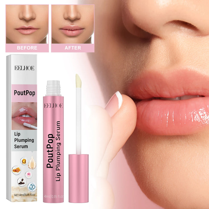 EELHOE Lip Enriching Essence – Plumps, Hydrates & Smooths – With Vitamin E, Jojoba Oil & Hyaluronic Acid – 4ml