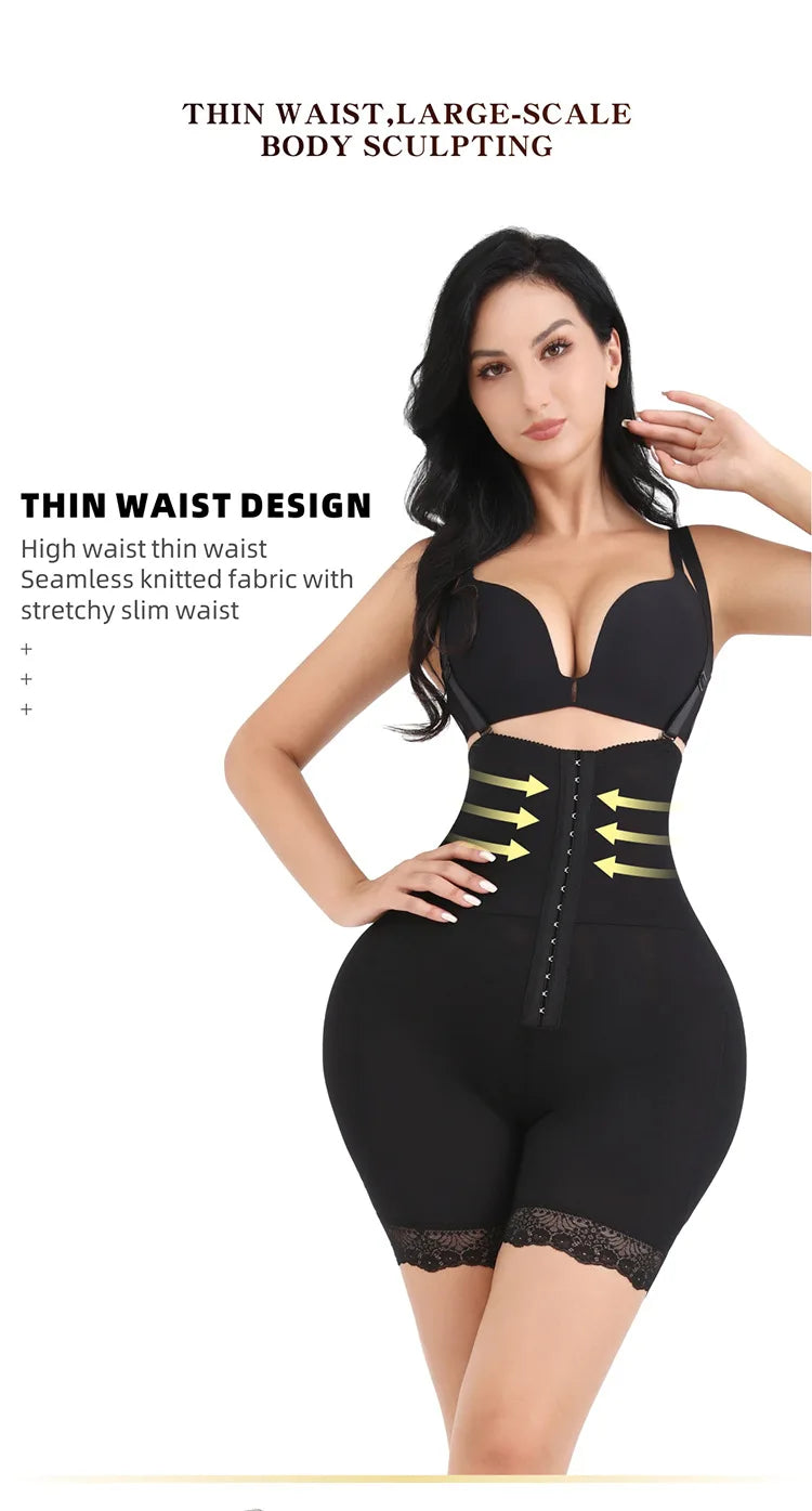 Women's Body Shaper with Hip Pads & Tummy Control