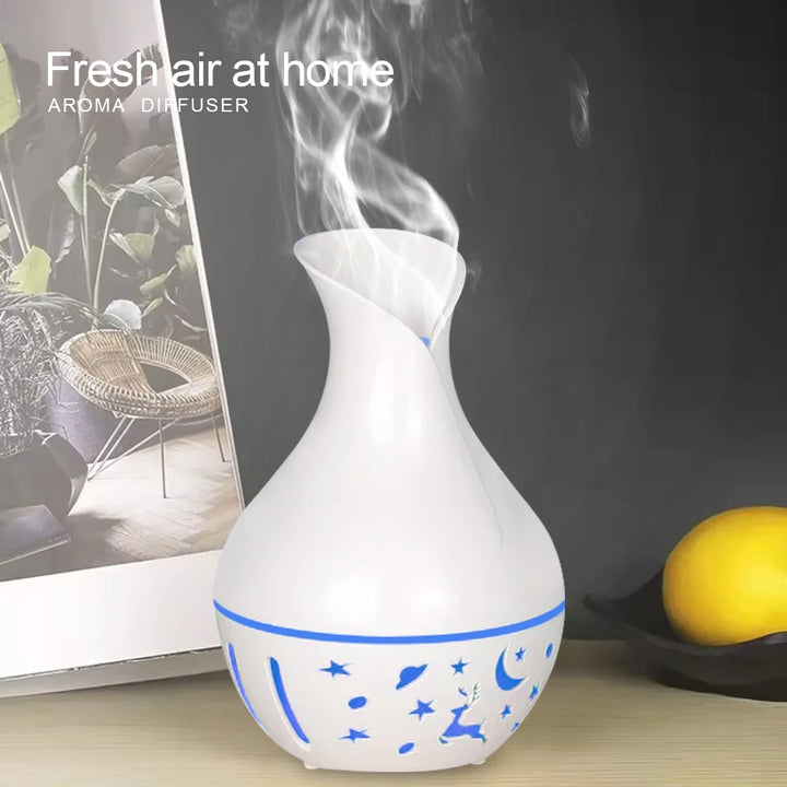 Includes 2pcs essential oil Aromatherapy Diffuser Fragrance Humidifier With Colored LED Lighting 200ml Aromatherapy Mist Diffuse