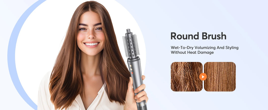 LuxeFlow 5-in-1 AirStyler Pro – Volumize, Curl, Straighten & Shine