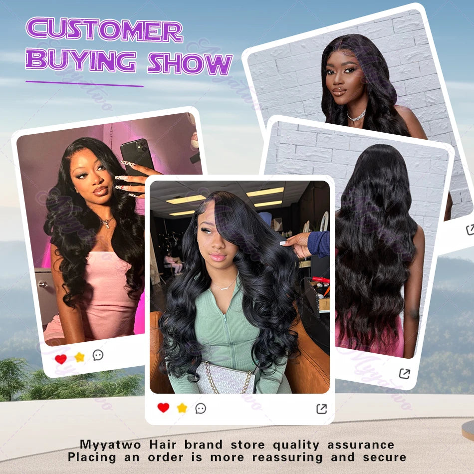 LuxeBody HD Lace Frontal Wig – 250% Density Body Wave Human Hair