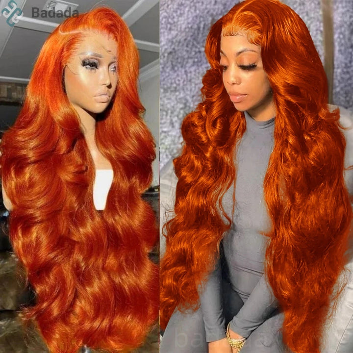 Ginger Luxe Body Wave Wig – 100% Human Hair with HD Lace Front