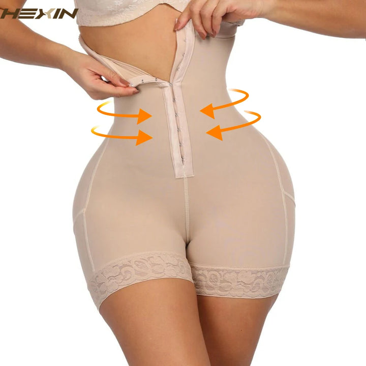 3-in-1 Lace Butt Lifter Corset – High-Waist Tummy Control Shapewear