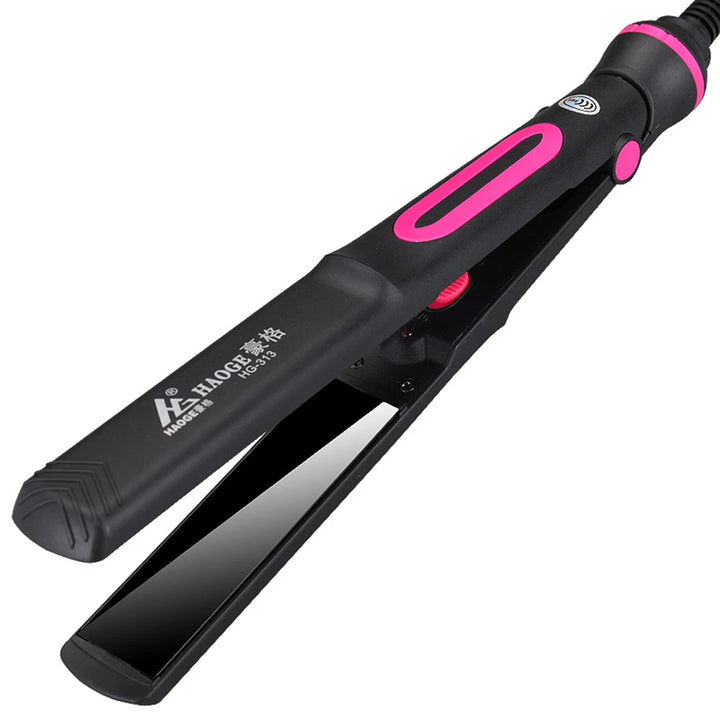 GlowFlex 2-in-1 Mini Hair Straightener & Curler – Anti-Scald, Dual-Use Styling Tool
