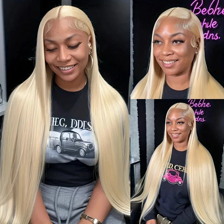 Luxe Power Length Wig – 613 Honey Blonde HD Lace Frontal (36–38")