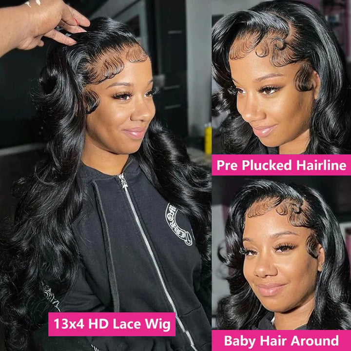 Empower Length 36" Body Wave HD Lace Wig – Brazilian Human Hair, 180% Density