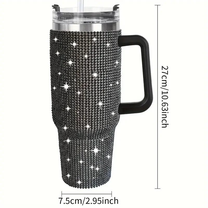 GlamHydrate 40oz Luxe Studded Tumbler
