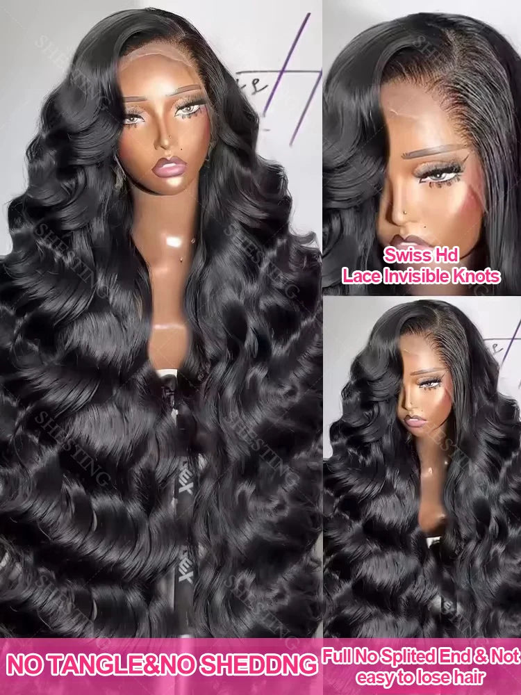 Water Wave Lace Front Wig – HD Transparent Lace, 200% Density, Glueless Fit