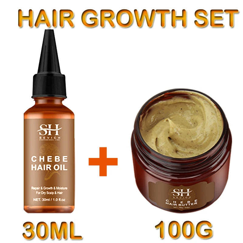 Chebe PowerGrow Hair Revival Set – Anti-Breakage & Fast Growth Oil for Thicker, Stronger Hair