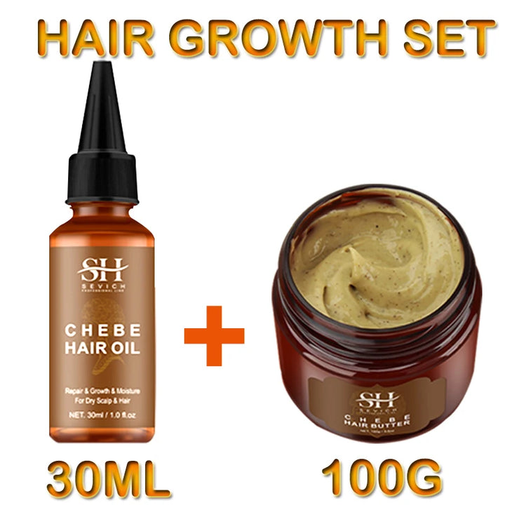 Chebe PowerGrow Hair Revival Set – Anti-Breakage & Fast Growth Oil for Thicker, Stronger Hair