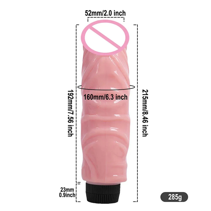 Realistic Vibrator Dildo with Inflatable Sex Pillow – Medical Silicone G-Spot Massager, Clitoral Stimulator, Adult Toy